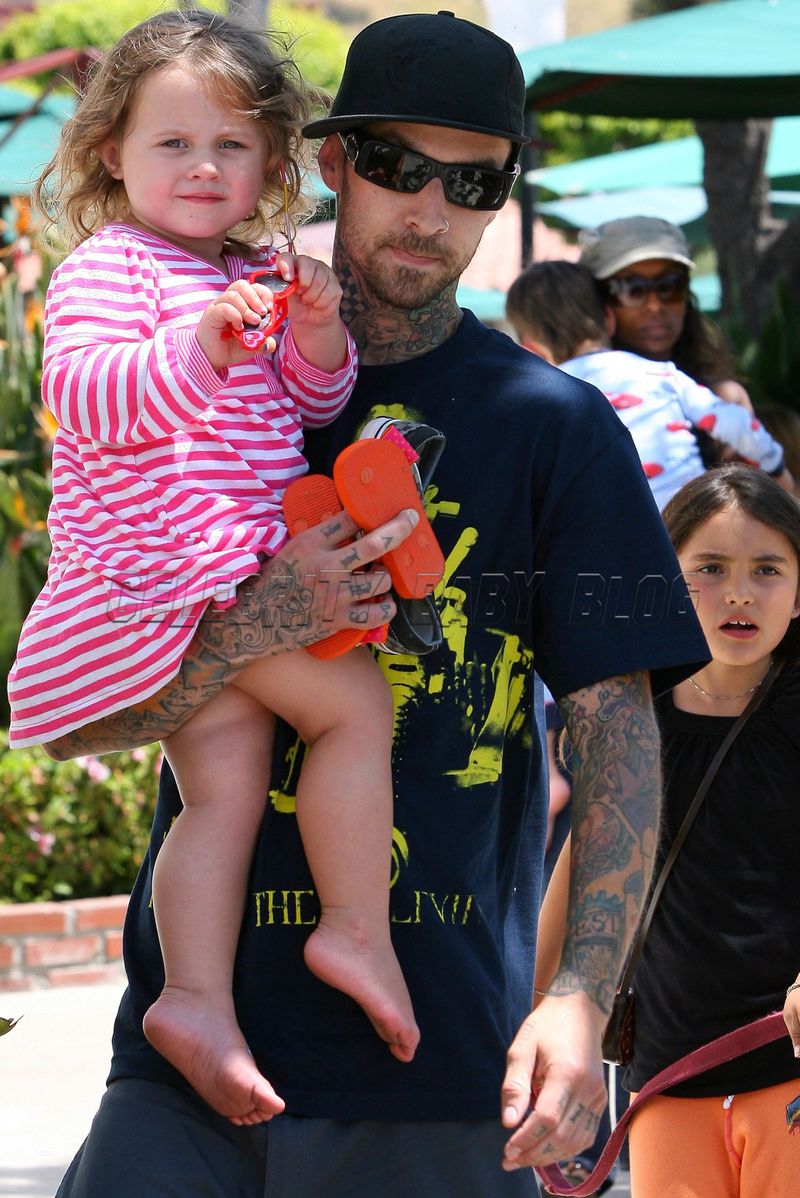 travis barker and kids