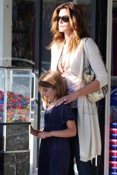 Cindy Crawford and Kaia out shopping in Malibu