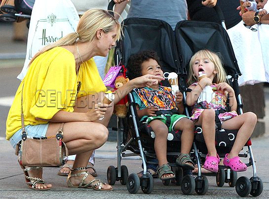 heidi klum kids photos. Heidi Klum and Kids Cool Down