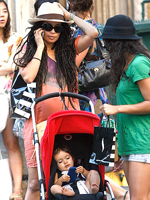 lenny kravitz lisa bonet. Lisa Bonet Spends Day Out with