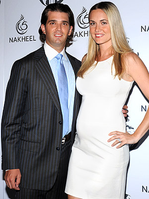 donald trump jr and family. donald trump jr. and his wife