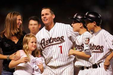 Craig Biggio and family celebrate 3,000th hit