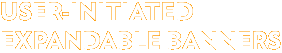 User Initiated expandable banners