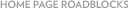 Home page roadblock