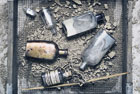 glass bottles found during TOH remodel projects