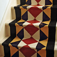 painted stair runnfer