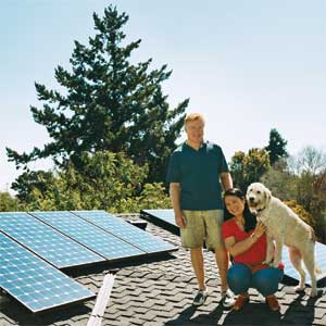 solar panels on the roof helped this couple save $2,000 per year in electricity