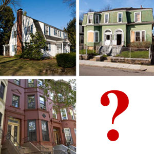 group of images from recent t o h t v house projects with a question mark