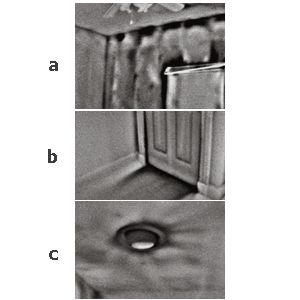 camera images showing air pockets