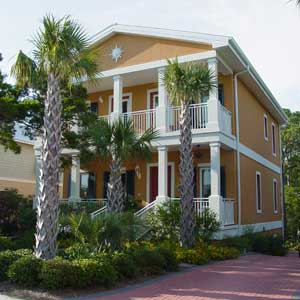 stucco house made with insulated concrete forms