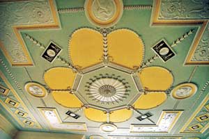 perfect example of artisnal plaster ceiling