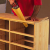 Trim overhanging ends