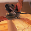 Trim dresser to fit opening