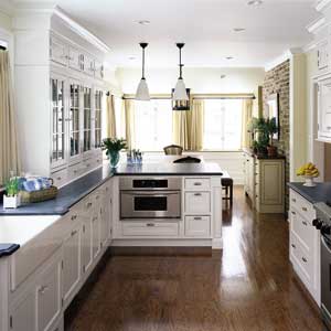 six-burner range and halogen wall oven in Dream Kitchen