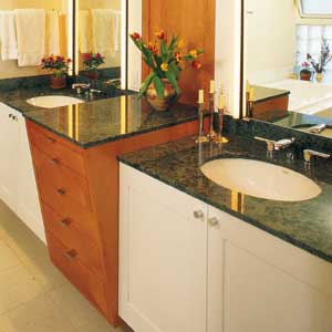 double sink and vanity