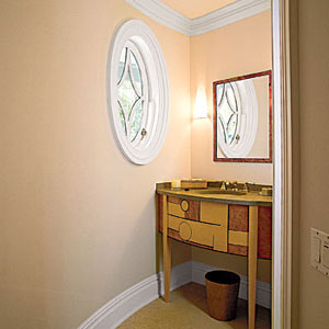 limestone topped maple vanity