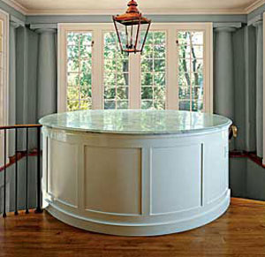 copper vessel sink on a pedestal