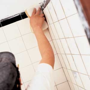 cleaning tub tile
