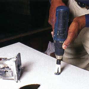 drilling holes for pipes