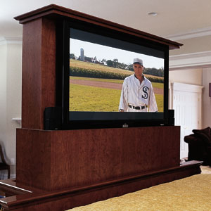 Flat-screen TV at foot of bed