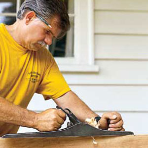 Planing with the grain