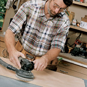 Norm Abram sanding