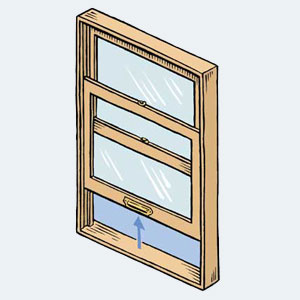 Double-hung window