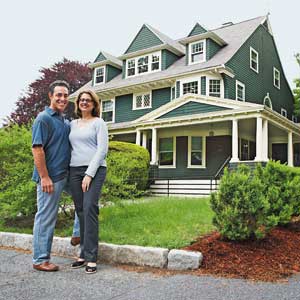 Newton Shingle-style homeowners Paul Friedberg and Madeline Krauss