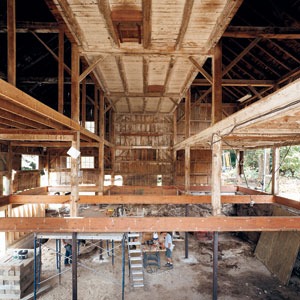carlisle barn renovation, interior