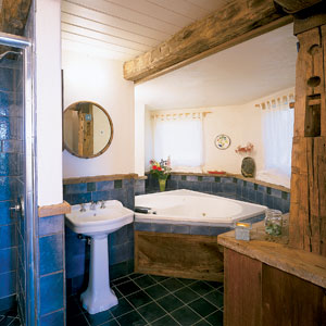 bathroom in the Carlisle barn