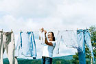hang a clothes line as a green project