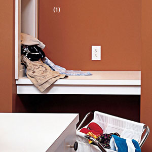 Family Room Laundry Room design