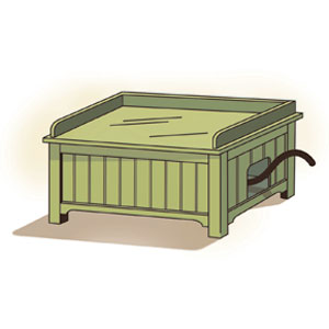 cat-box bench