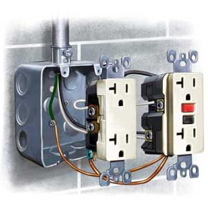 installing electrical plugs