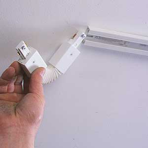 flexible track lighting connector