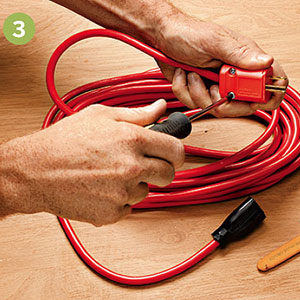 Reassemble the replacement plug