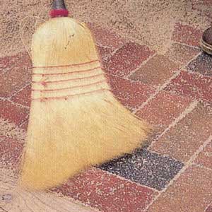 sweeping sand