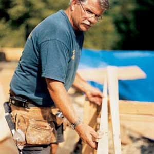 placing wood
