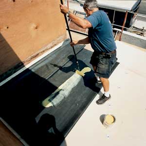 glue down rubber