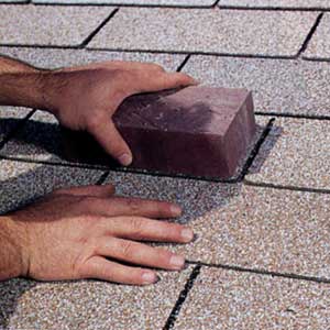 using a brick