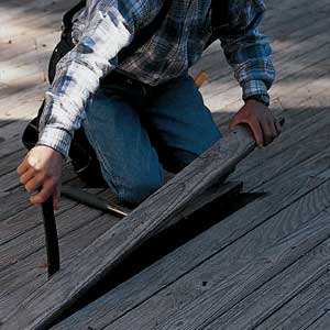 prying wood