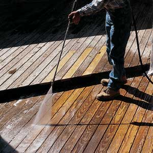 washing wood