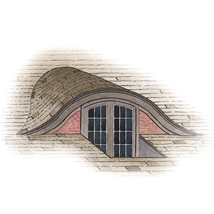 french door eyebrow window