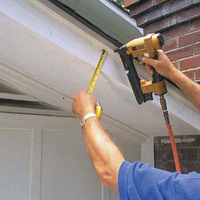 A rotted soffit is revitalized.