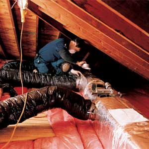 attic, central air