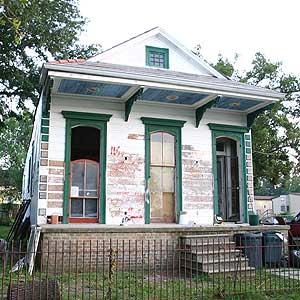 front façade and windows