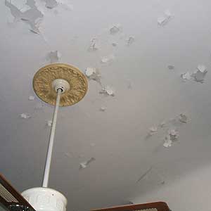 cracks in wall and ceiling plaster