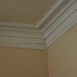fractured plaster interior walls