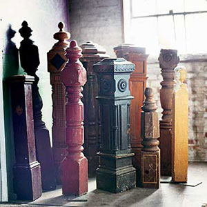 find new uses for old vintage newels