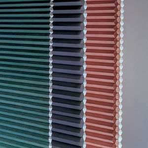 single-, double- and triple-honeycomb shades
